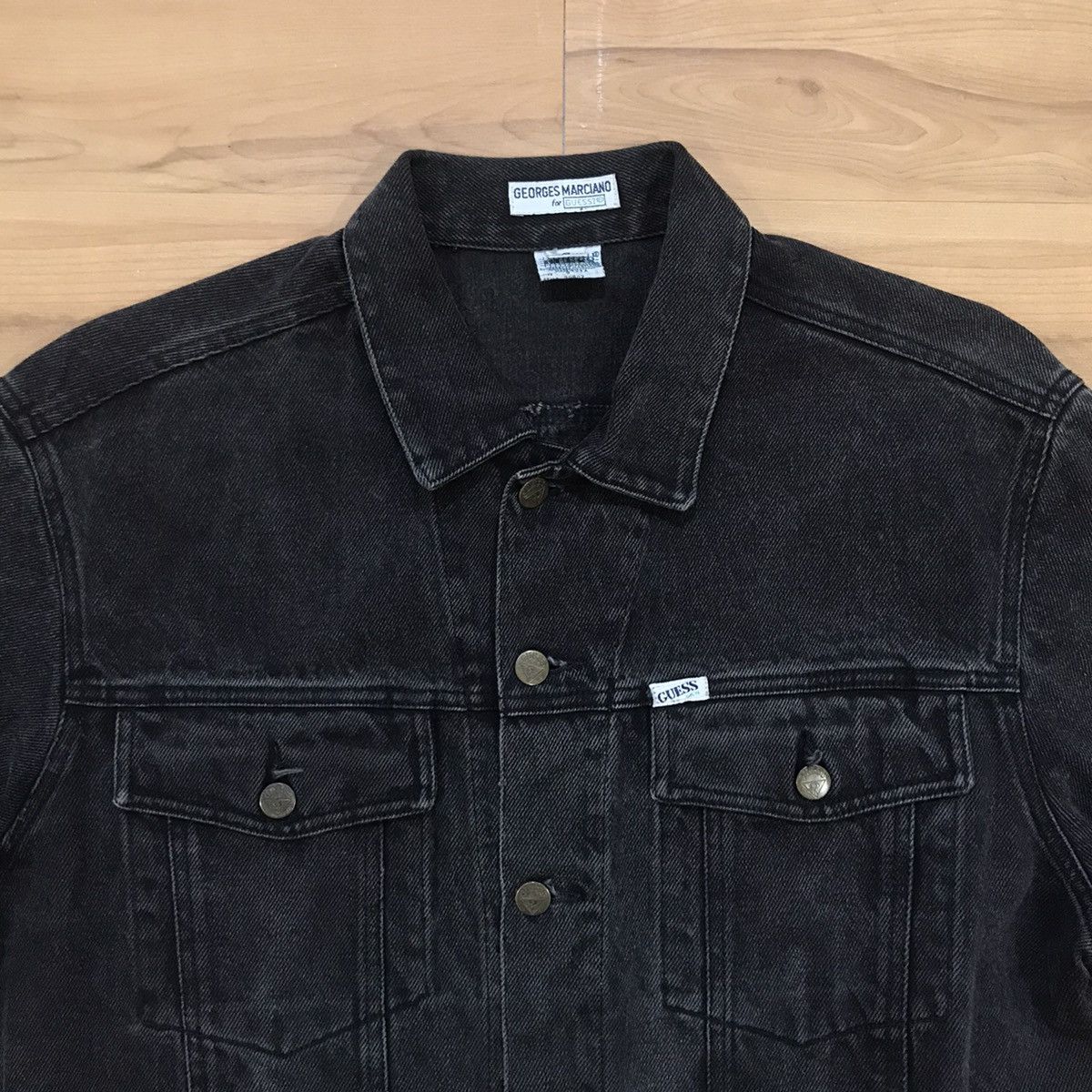 Georges Marciano × Guess × Vintage Vintage Guess by Georges Marciano Trucker Denim Jacket Size US S / EU 44-46 / 1 - 5 Thumbnail
