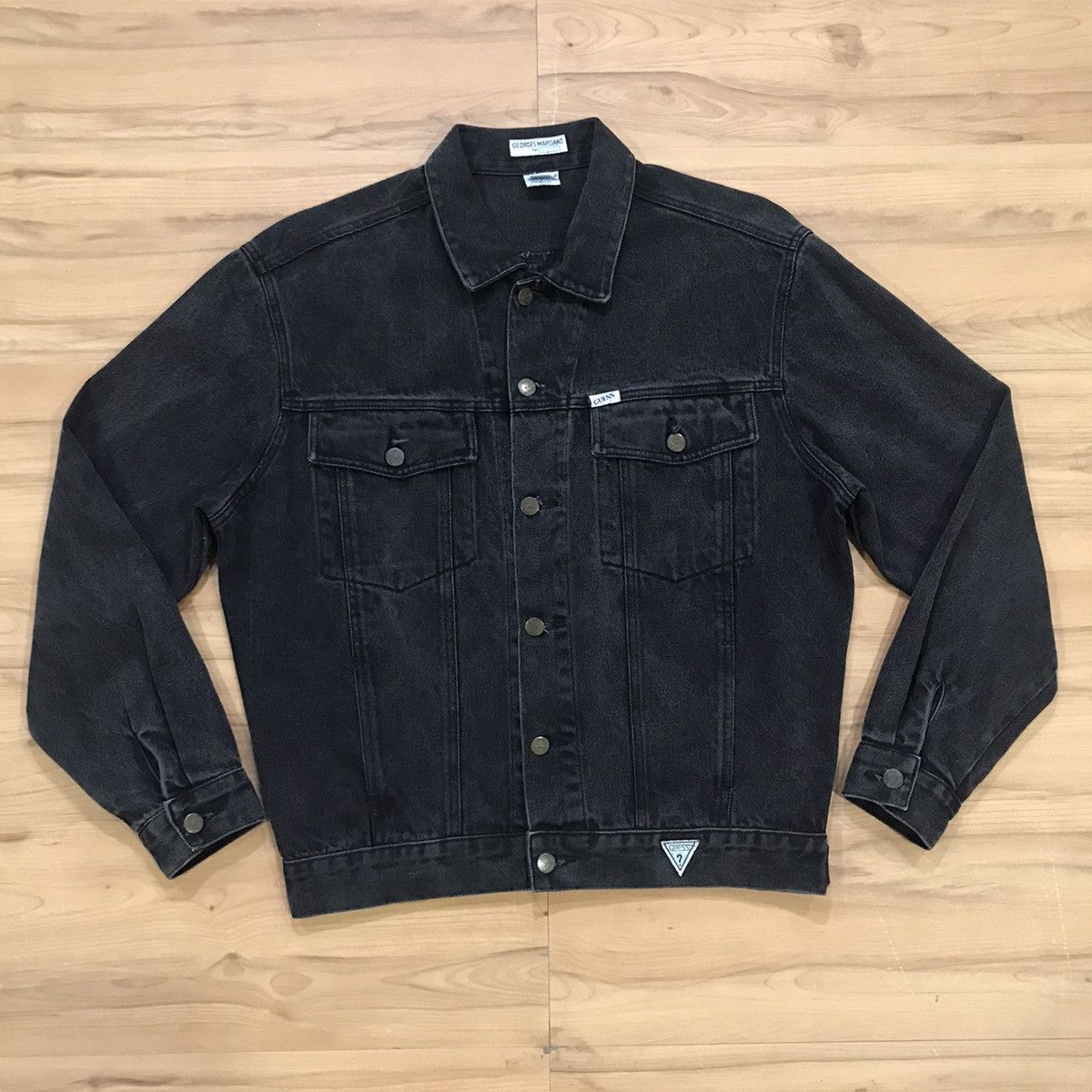 Georges Marciano × Guess × Vintage Vintage Guess by Georges Marciano Trucker Denim Jacket Size US S / EU 44-46 / 1 - 2 Thumbnail