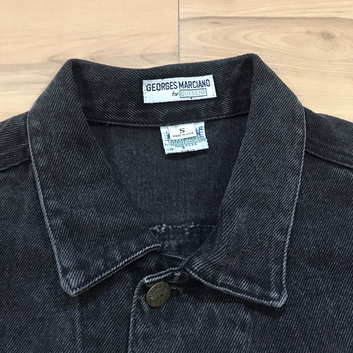Georges Marciano × Guess × Vintage Vintage Guess by Georges Marciano Trucker Denim Jacket Size US S / EU 44-46 / 1 - 7 Thumbnail