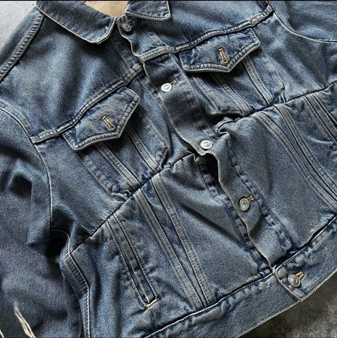 Balenciaga Balenciaga SS17 Swing Denim Jacket Size US S / EU 44-46 / 1 - 3 Thumbnail
