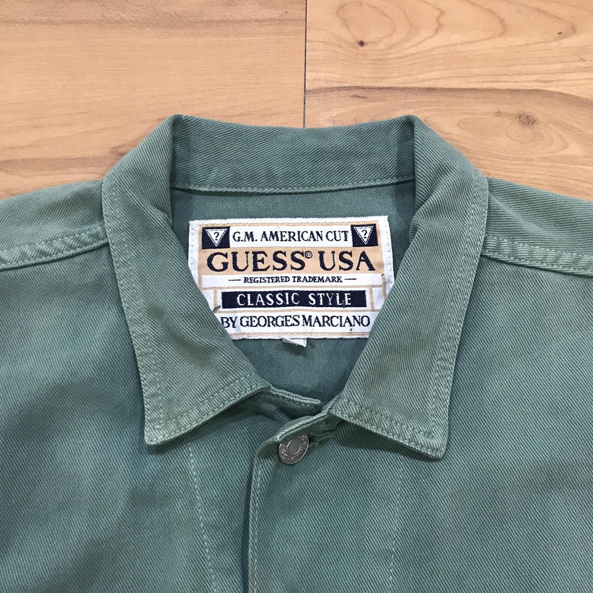 Georges Marciano × Guess × Vintage Guess USA by Georges Marciano Trucker Denim Jacket Size US XL / EU 56 / 4 - 7 Thumbnail