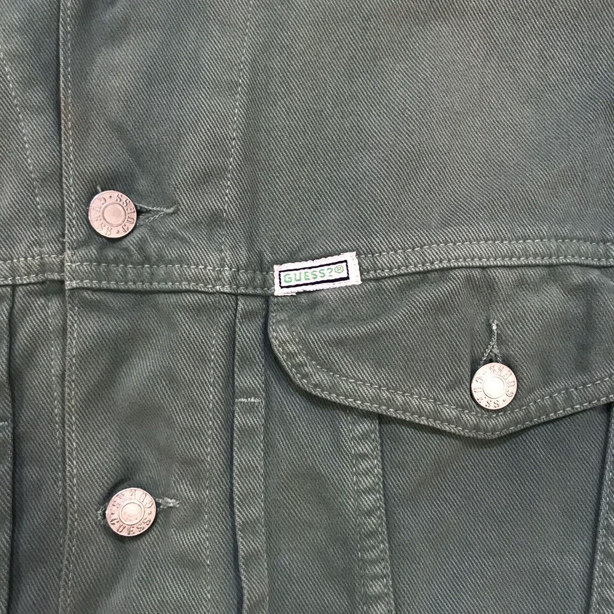 Georges Marciano × Guess × Vintage Guess USA by Georges Marciano Trucker Denim Jacket Size US XL / EU 56 / 4 - 6 Thumbnail