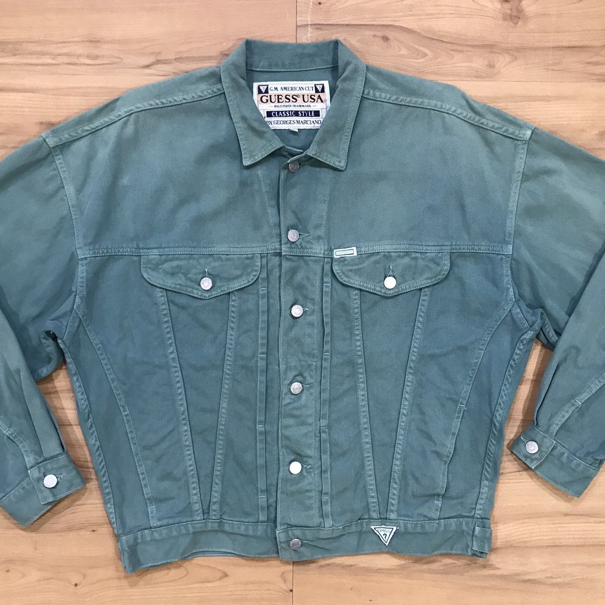 Georges Marciano × Guess × Vintage Guess USA by Georges Marciano Trucker Denim Jacket Size US XL / EU 56 / 4 - 1 Thumbnail