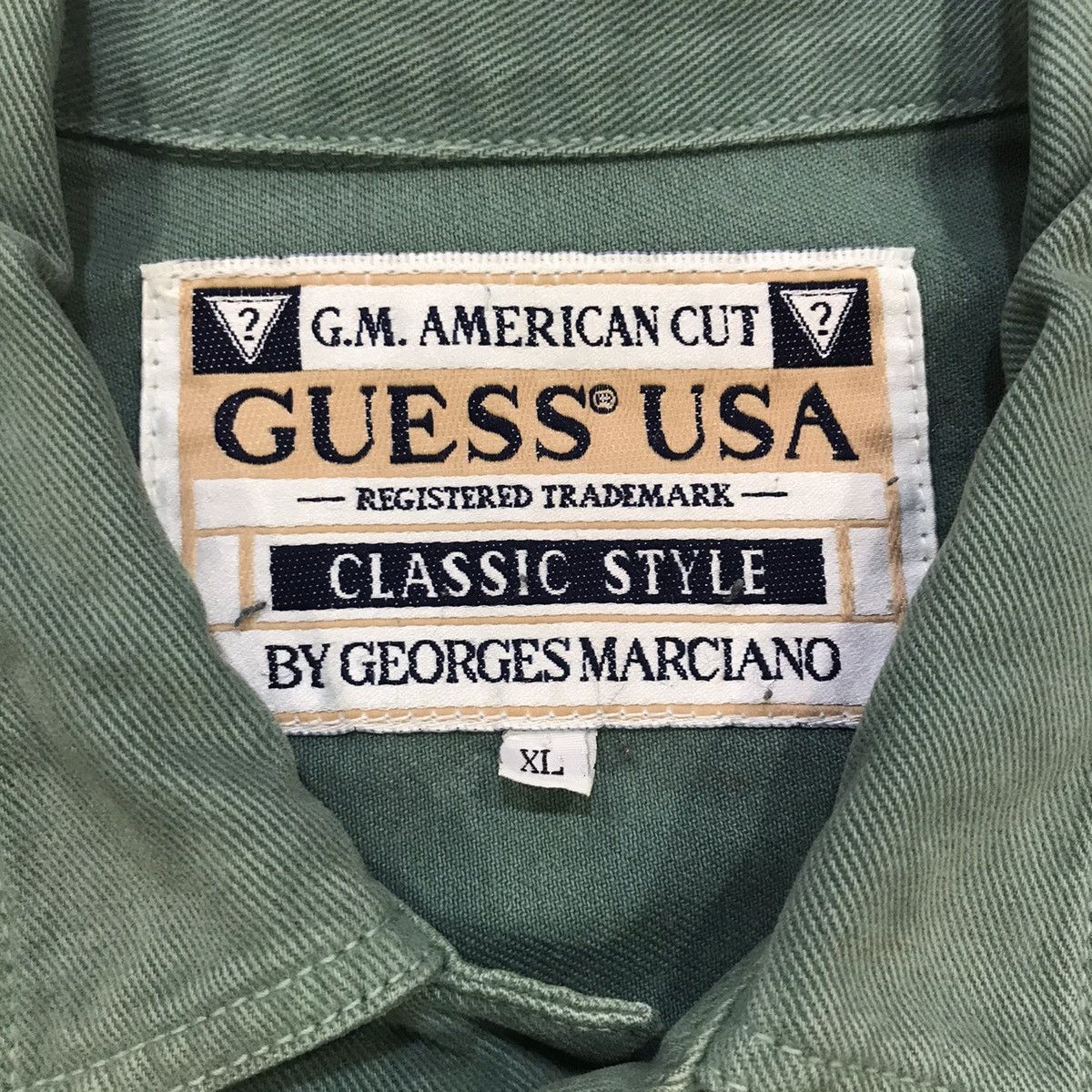 Georges Marciano × Guess × Vintage Guess USA by Georges Marciano Trucker Denim Jacket Size US XL / EU 56 / 4 - 8 Thumbnail