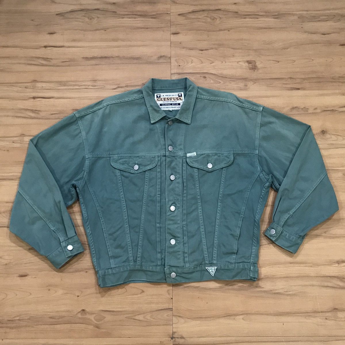 Georges Marciano × Guess × Vintage Guess USA by Georges Marciano Trucker Denim Jacket Size US XL / EU 56 / 4 - 3 Thumbnail