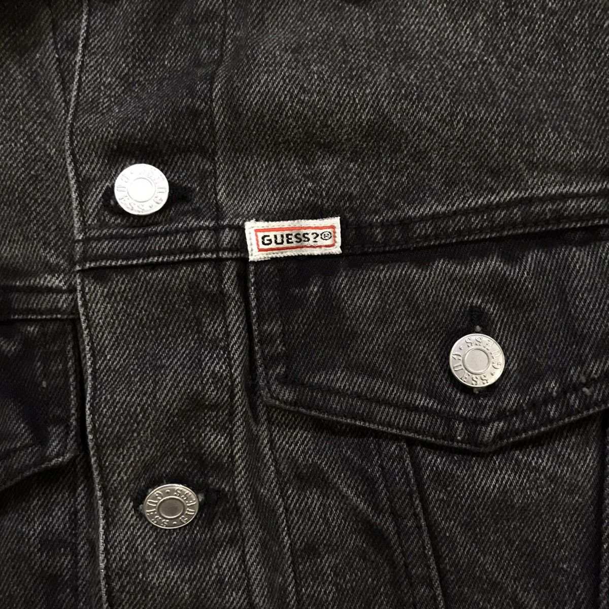 Guess × Vintage Vintage Guess By Georges Marciano Wash Denim Jacket Size US S / EU 44-46 / 1 - 6 Thumbnail