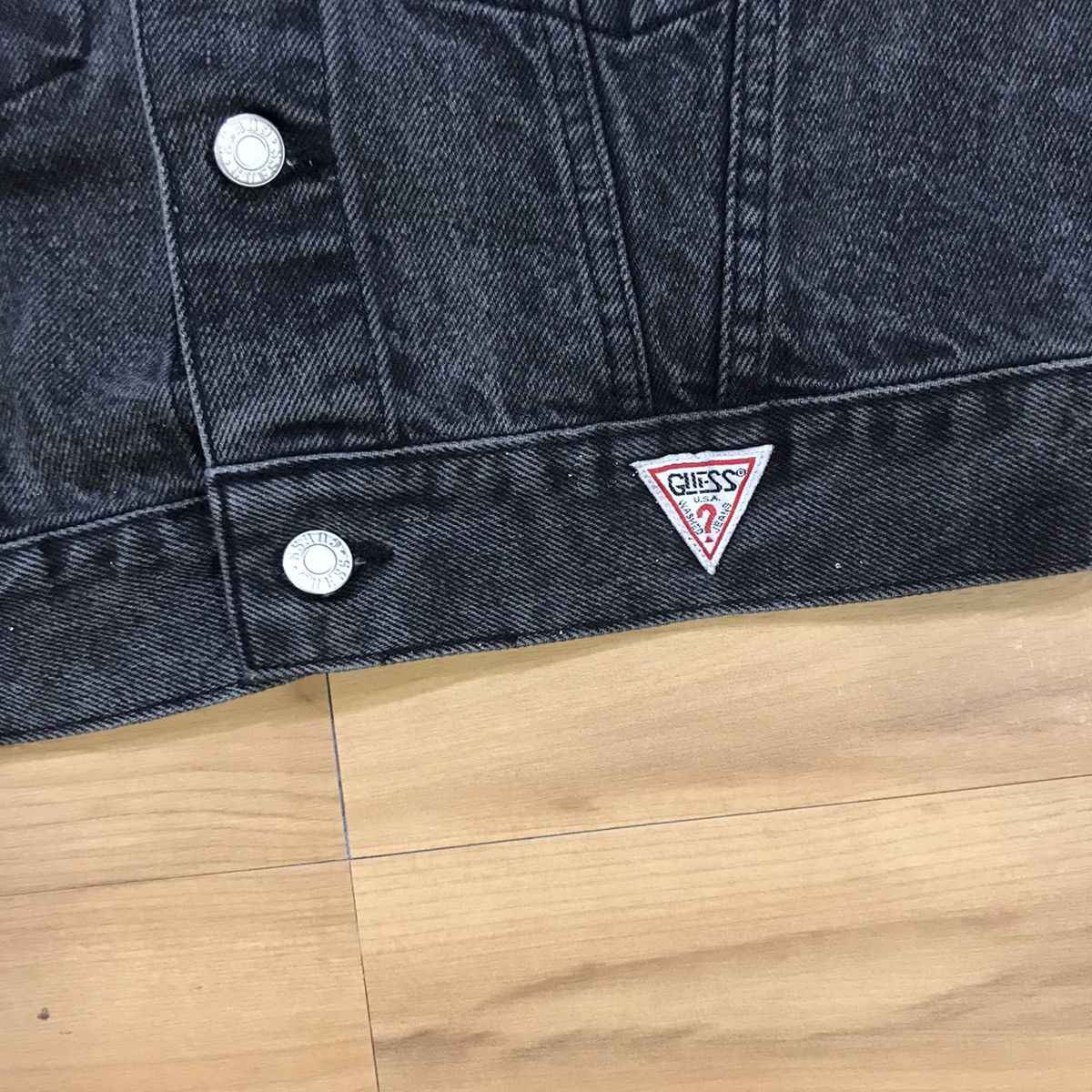 Guess × Vintage Vintage Guess By Georges Marciano Wash Denim Jacket Size US S / EU 44-46 / 1 - 4 Thumbnail