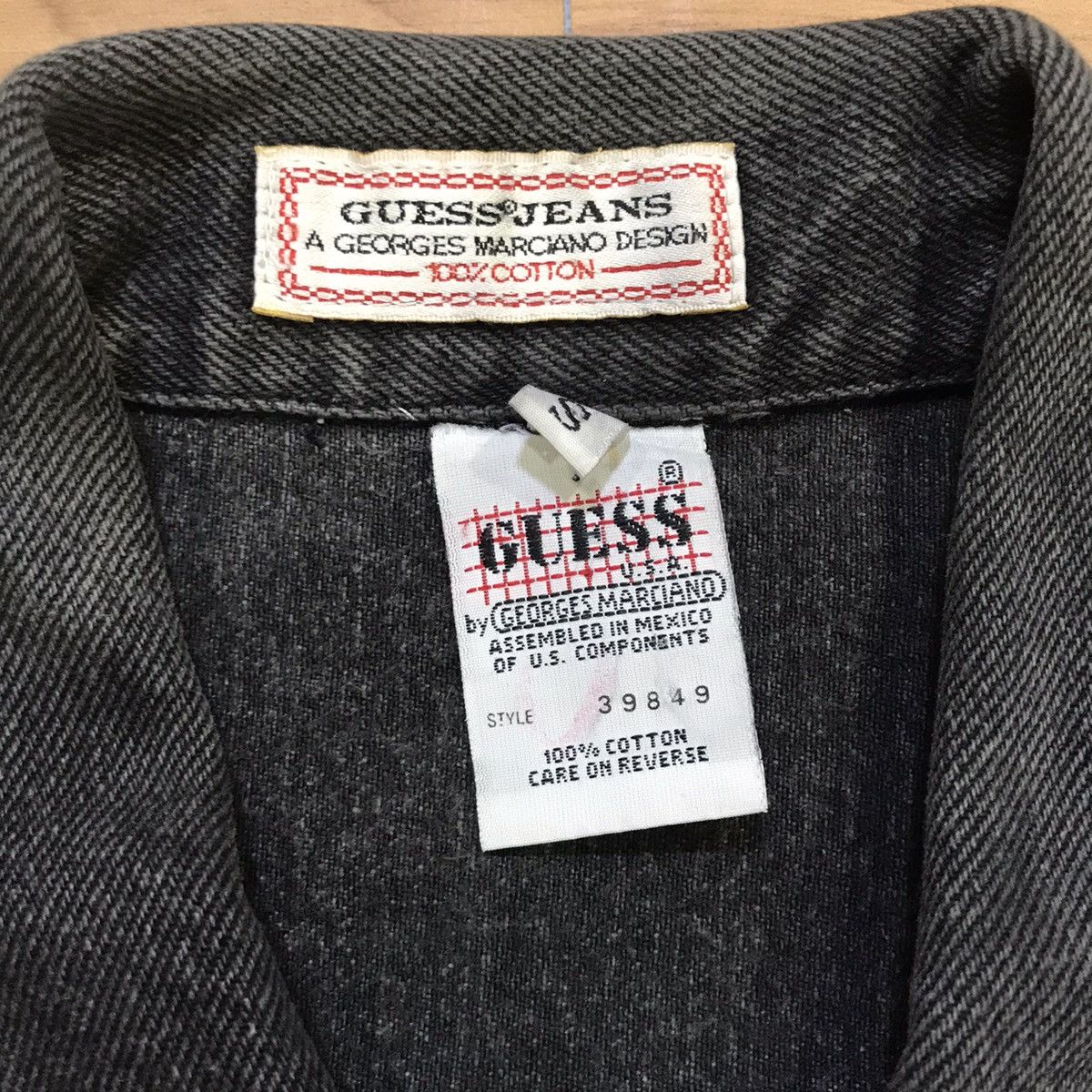Guess × Vintage Vintage Guess By Georges Marciano Wash Denim Jacket Size US S / EU 44-46 / 1 - 8 Thumbnail
