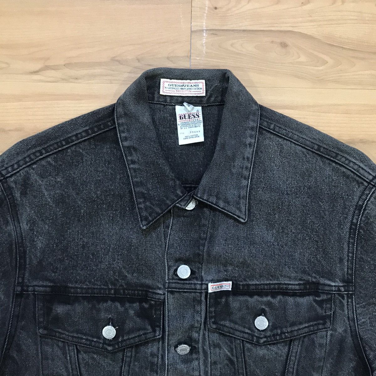 Guess × Vintage Vintage Guess By Georges Marciano Wash Denim Jacket Size US S / EU 44-46 / 1 - 5 Thumbnail
