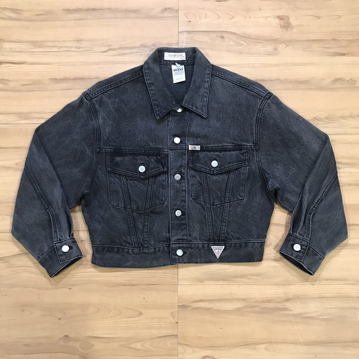 Guess × Vintage Vintage Guess By Georges Marciano Wash Denim Jacket Size US S / EU 44-46 / 1 - 3 Thumbnail