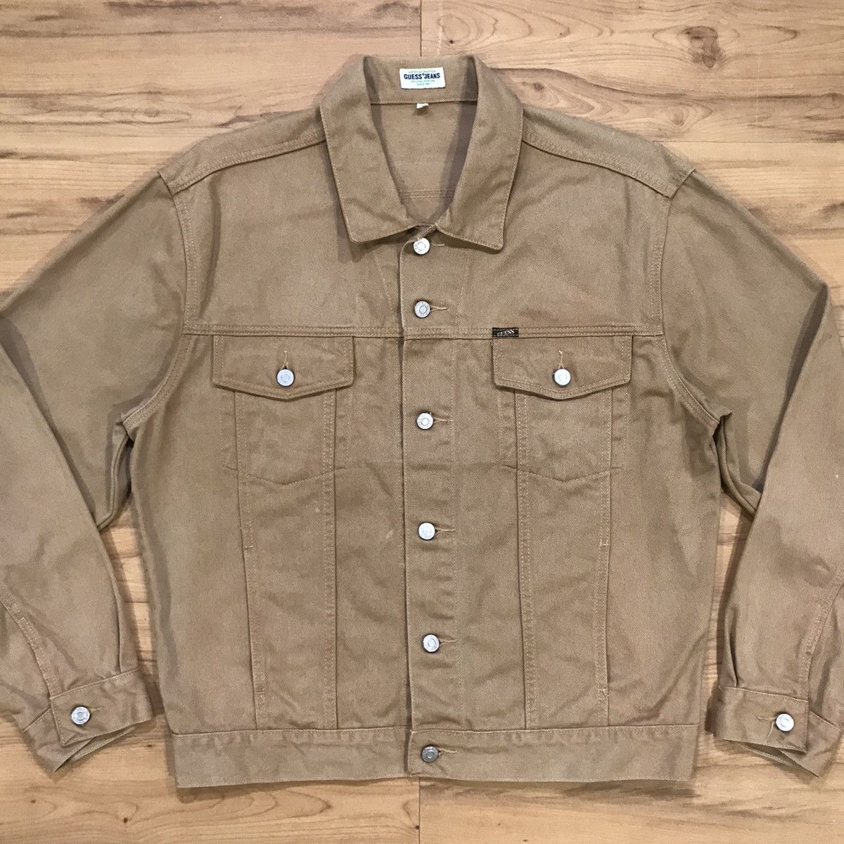 Guess × Vintage Vintage Guess Jeans Denim Trucker Jacket Size US M / EU 48-50 / 2 - 1 Thumbnail