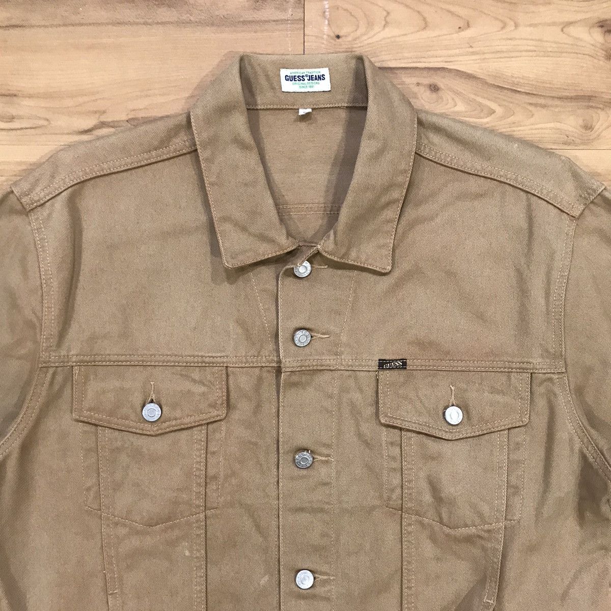 Guess × Vintage Vintage Guess Jeans Denim Trucker Jacket Size US M / EU 48-50 / 2 - 5 Thumbnail
