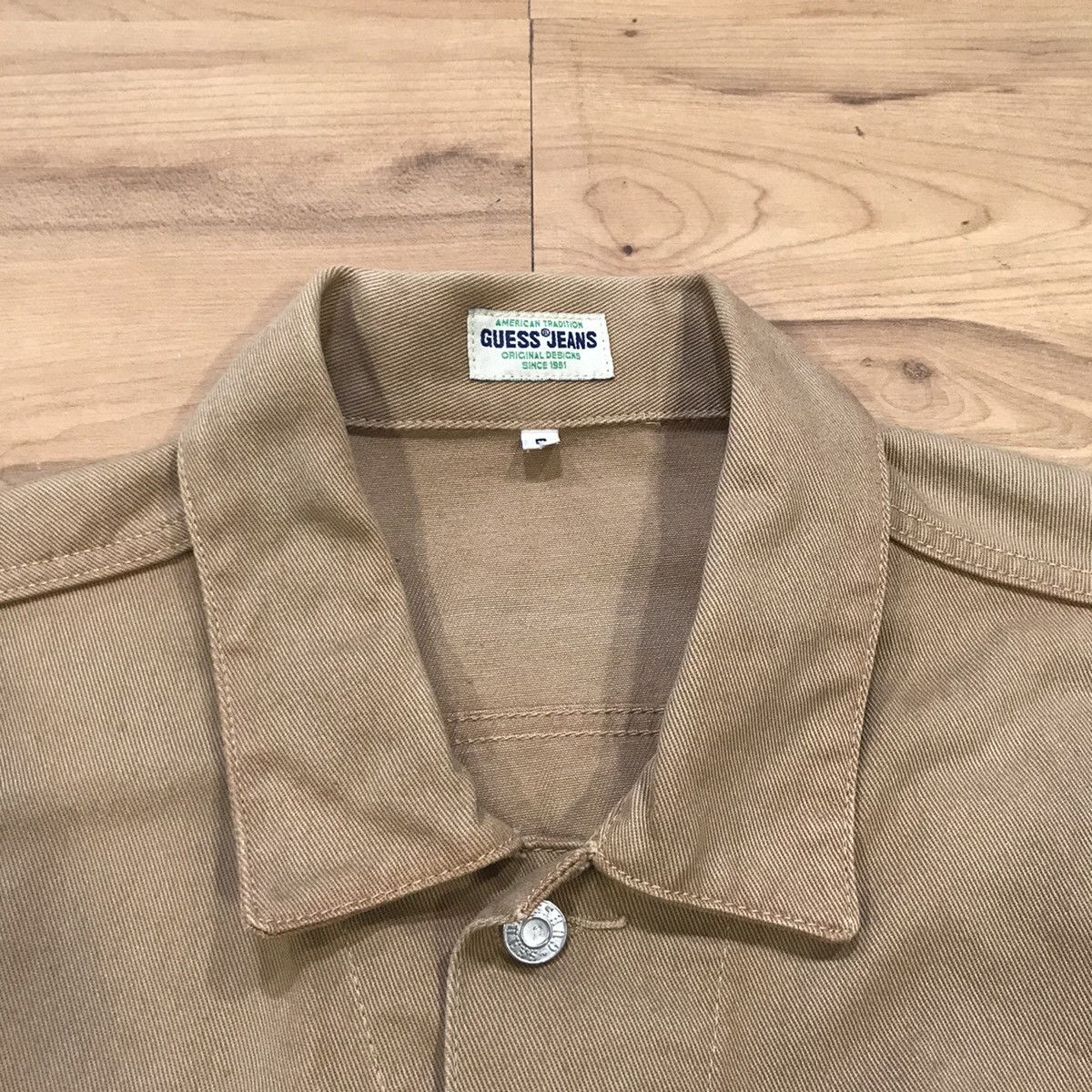 Guess × Vintage Vintage Guess Jeans Denim Trucker Jacket Size US M / EU 48-50 / 2 - 7 Thumbnail
