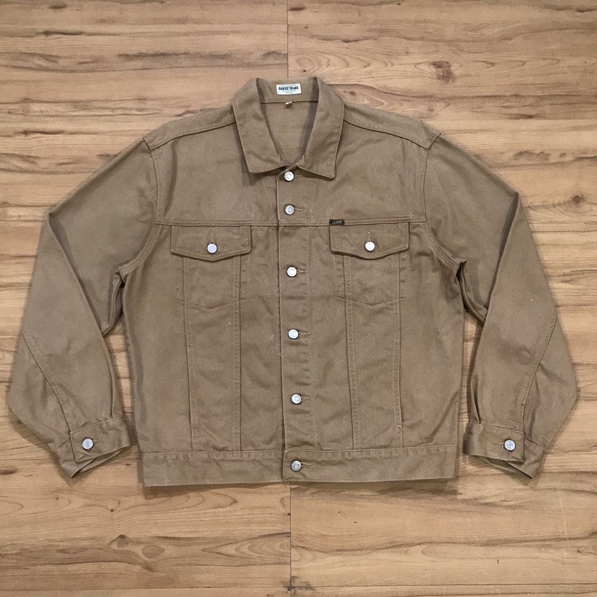 Guess × Vintage Vintage Guess Jeans Denim Trucker Jacket Size US M / EU 48-50 / 2 - 3 Thumbnail