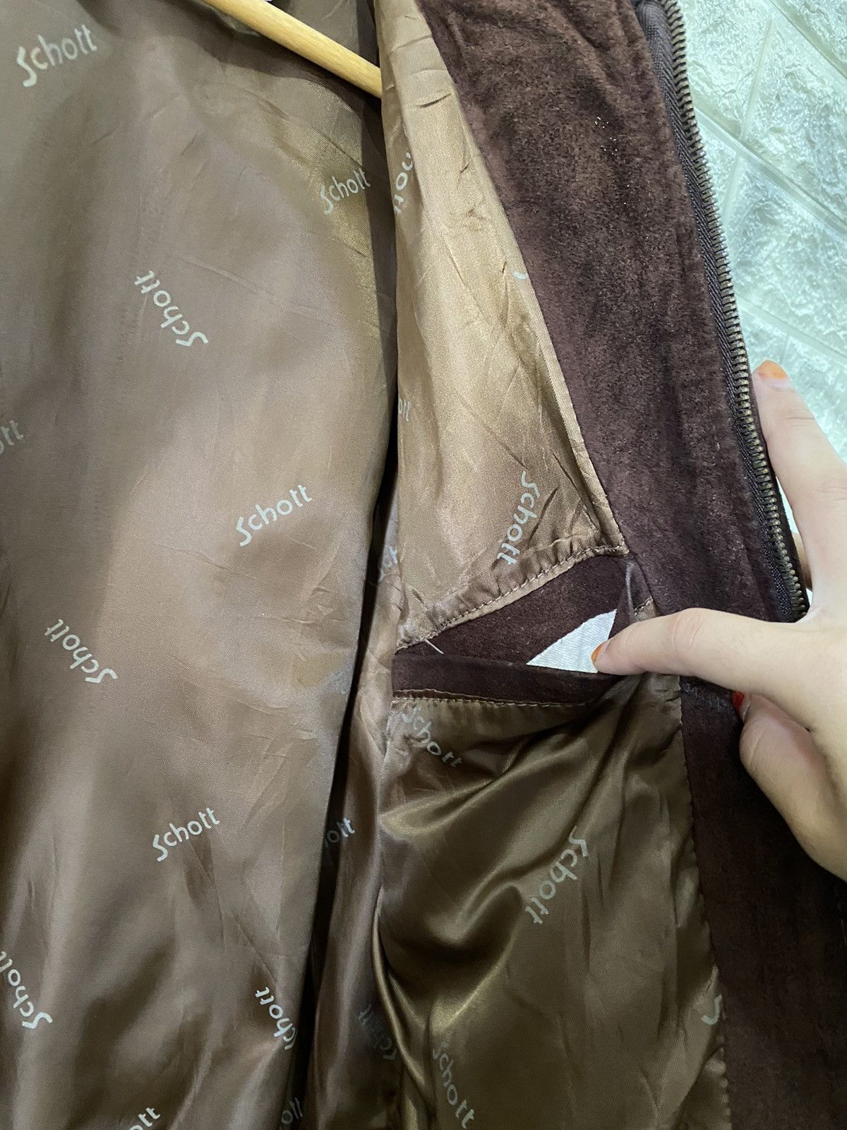 Schott Vintage Schott NYC Made USA Leather Jacket Size US M / EU 48-50 / 2 - 13 Thumbnail
