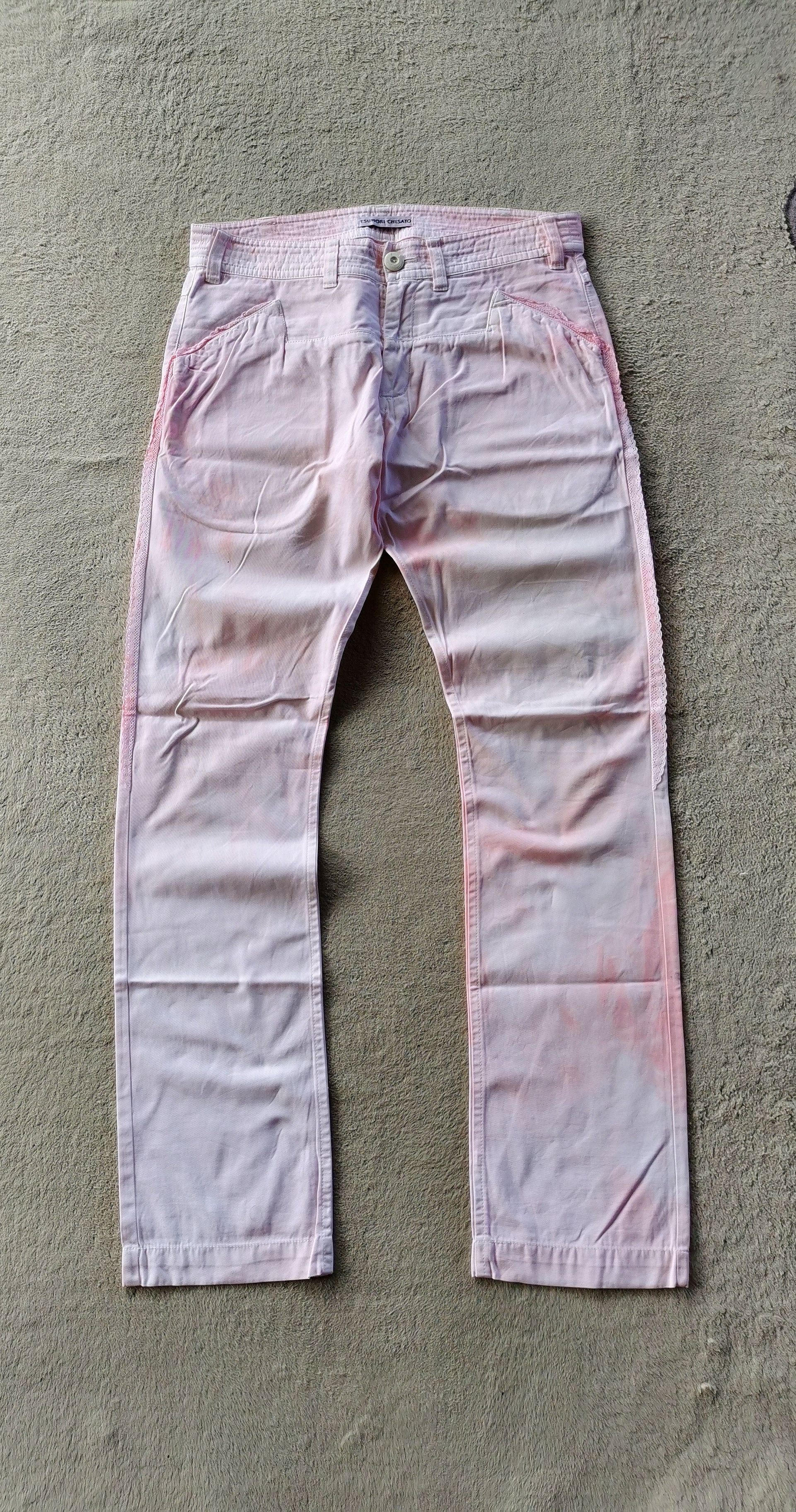 Issey Miyake × Pleats Please Issey Miyake × Tsumori Chisato Tsumori Chisato Pink Tie Dye Jeans Size US 31 - 3 Thumbnail