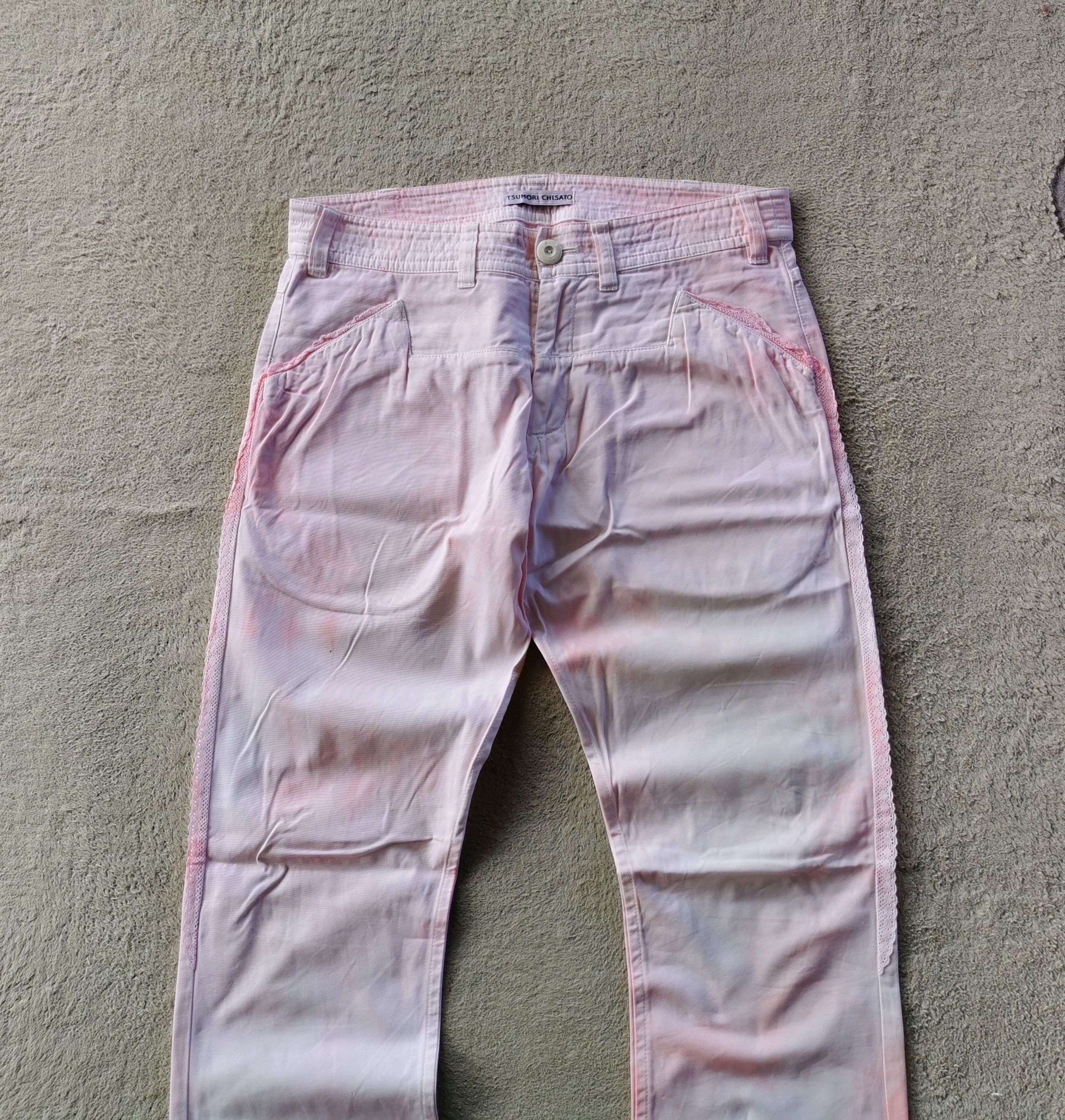 Issey Miyake × Pleats Please Issey Miyake × Tsumori Chisato Tsumori Chisato Pink Tie Dye Jeans Size US 31 - 1 Thumbnail