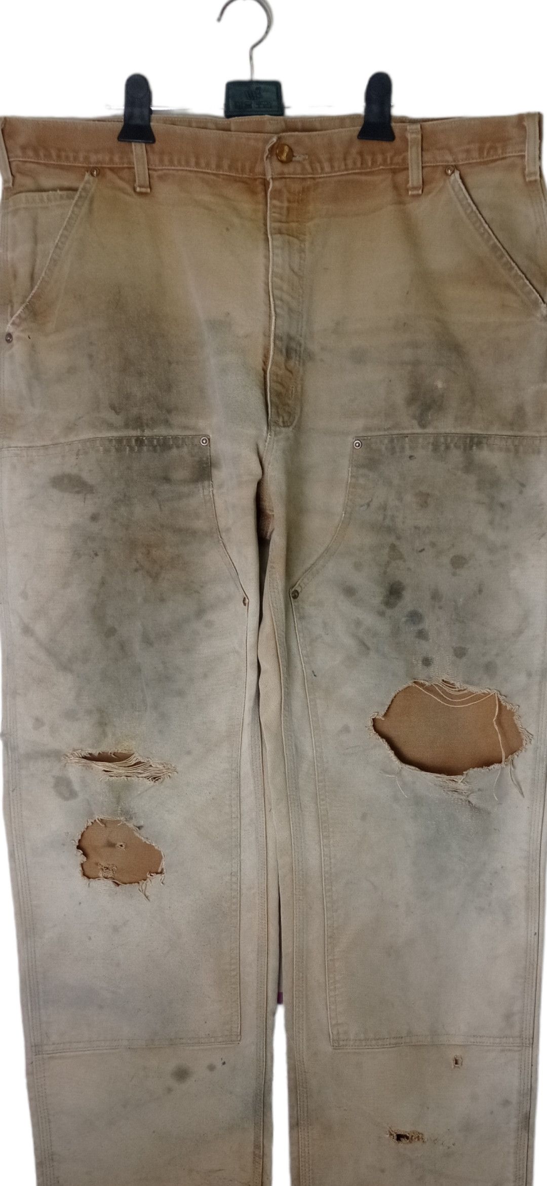 Carhartt × Vintage vintage carhartt distressed double knee pant Size US 40 / EU 56 - 7 Thumbnail