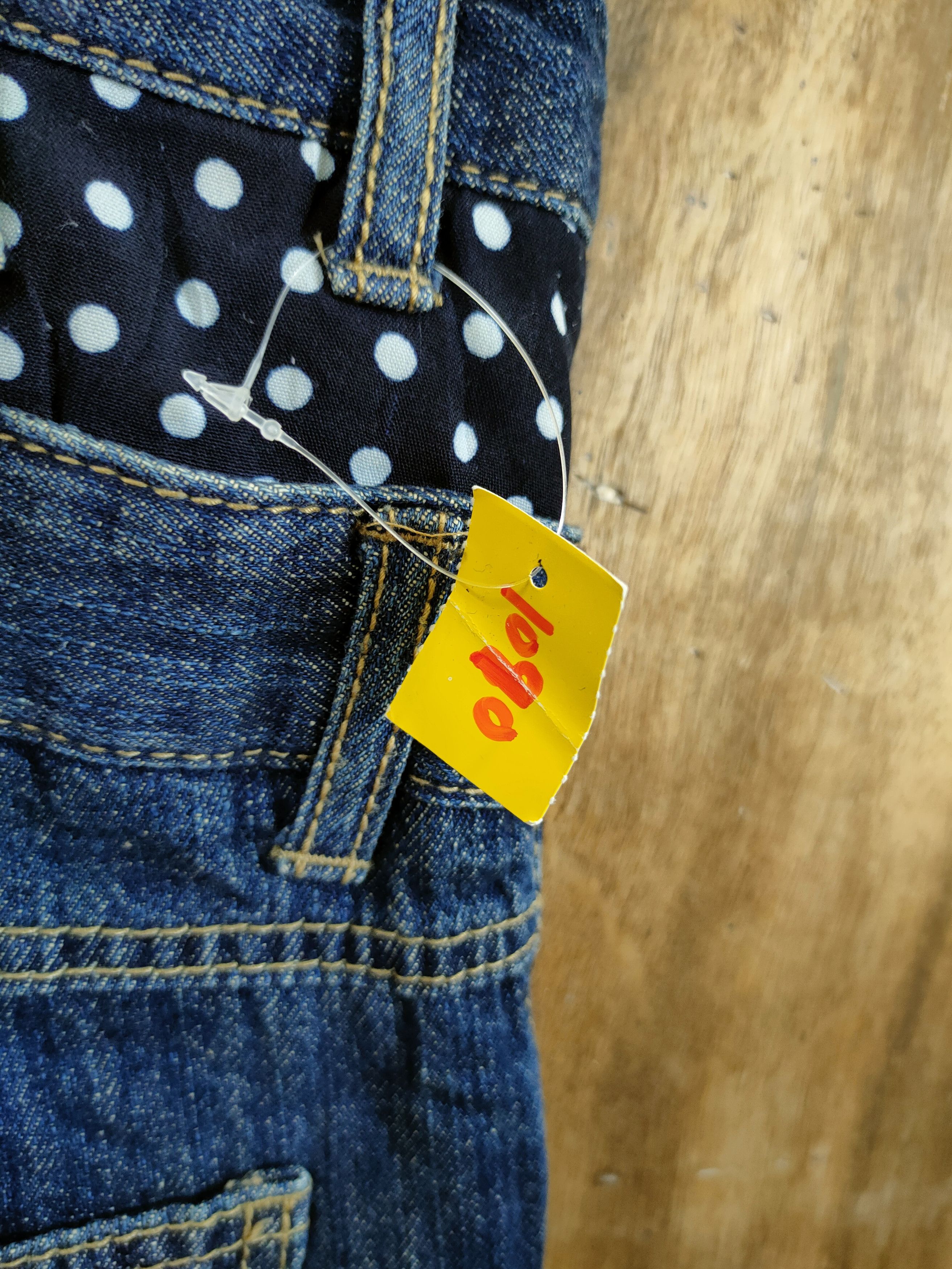 Japanese Brand DLL Liberty Box denim overall double waist pants #1090 Size 28" / US 6 / IT 42 - 9 Thumbnail