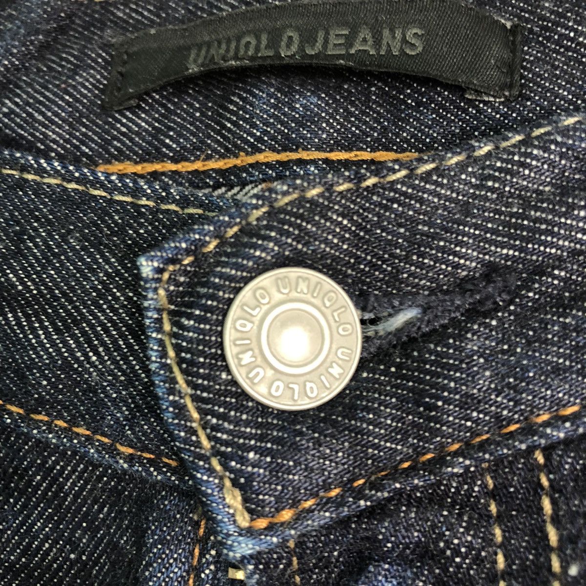 Japanese Brand DLL Uniqlo Dark Blue distressed Denim Pants #c266 Size US 36 / EU 52 - 4 Thumbnail