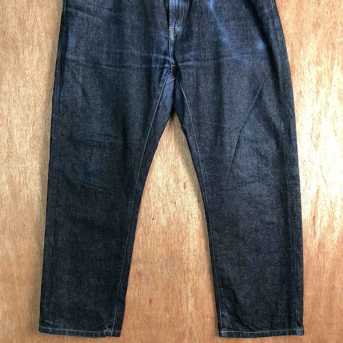 Japanese Brand DLL Uniqlo Dark Blue distressed Denim Pants #c266 Size US 36 / EU 52 - 3 Thumbnail