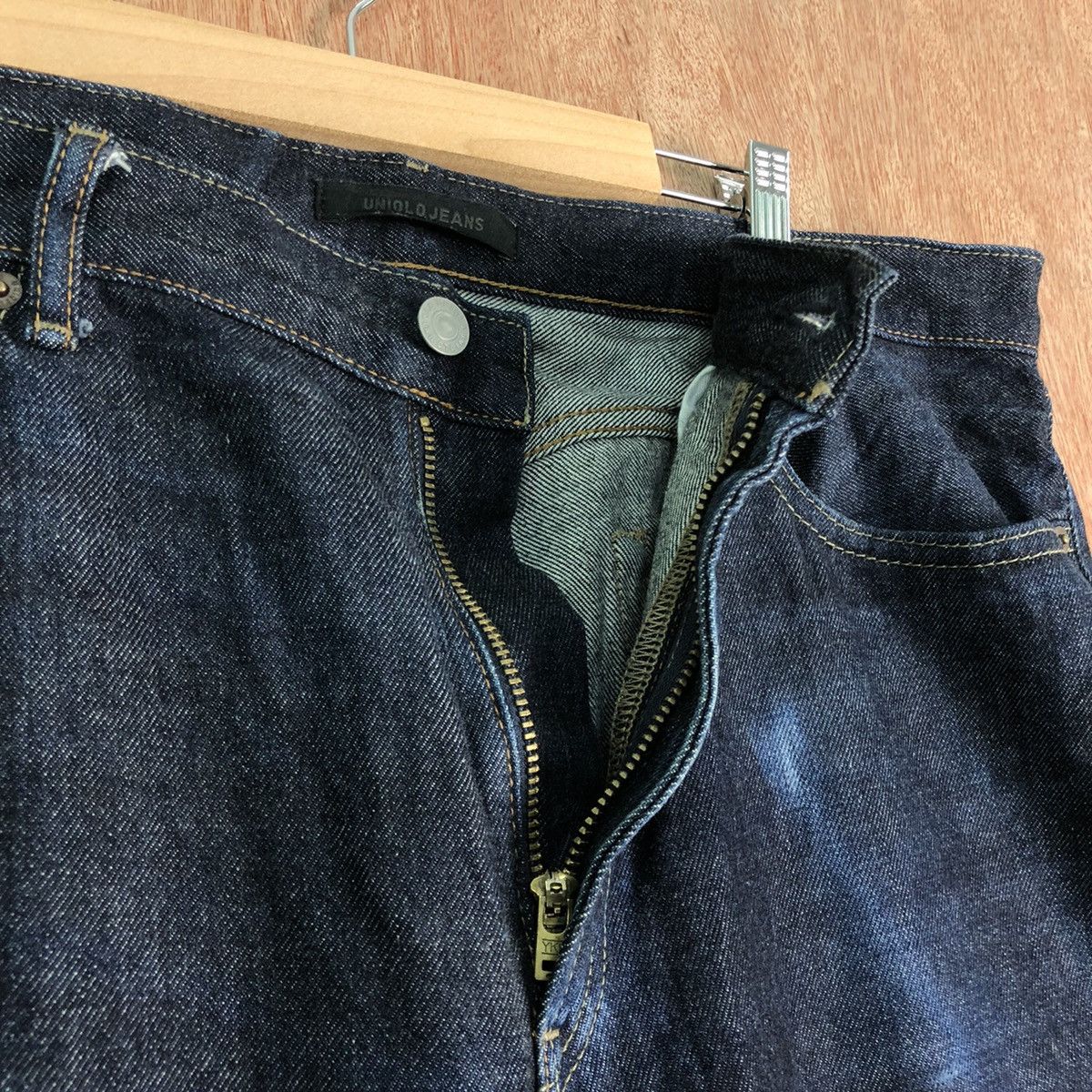 Japanese Brand DLL Uniqlo Dark Blue distressed Denim Pants #c266 Size US 36 / EU 52 - 5 Thumbnail