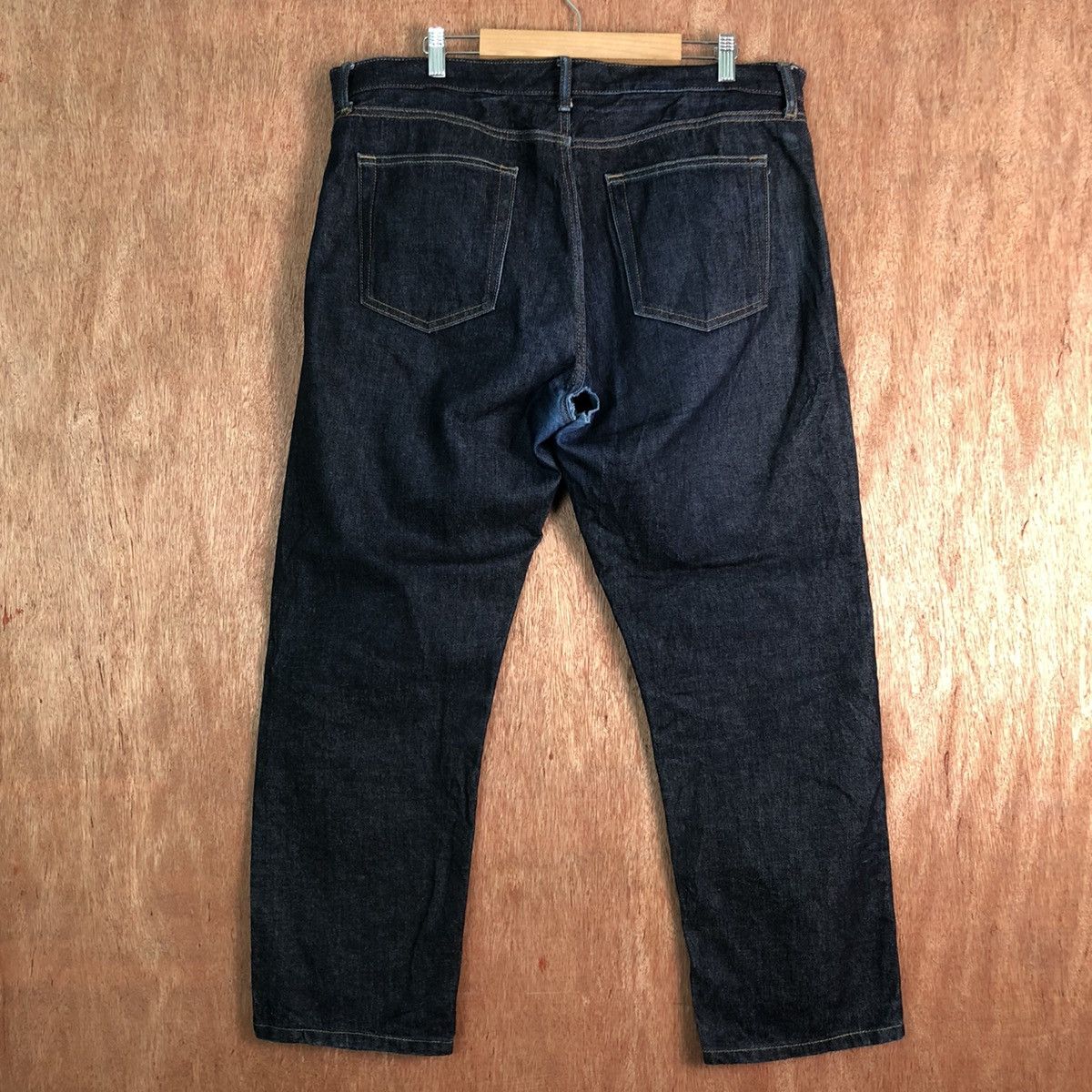 Japanese Brand DLL Uniqlo Dark Blue distressed Denim Pants #c266 Size US 36 / EU 52 - 6 Thumbnail