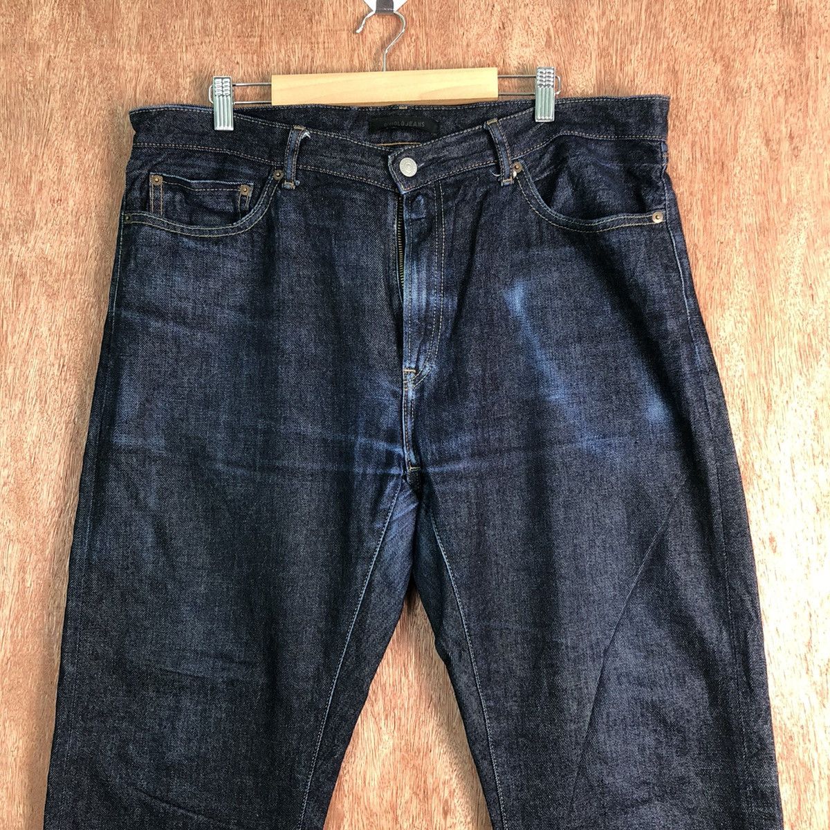 Japanese Brand DLL Uniqlo Dark Blue distressed Denim Pants #c266 Size US 36 / EU 52 - 2 Thumbnail