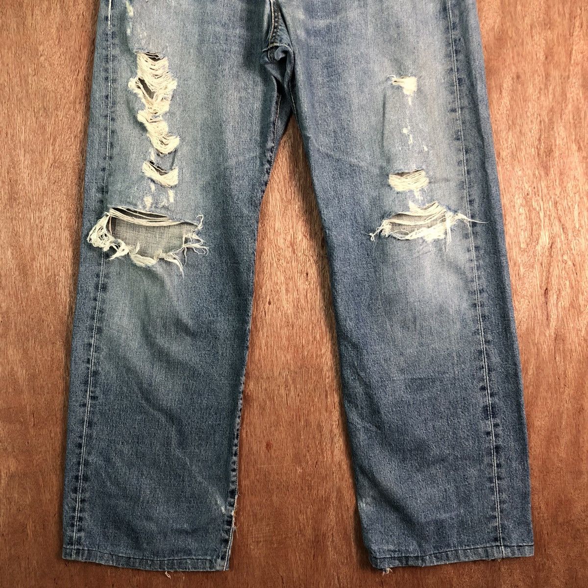 Edwin DLL Edwin japan Vintage Distressed Blue Denim Pants #C250 Size US 34 / EU 50 - 3 Thumbnail