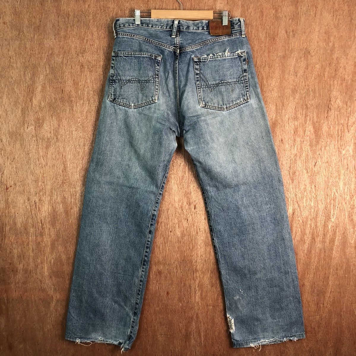 Edwin DLL Edwin japan Vintage Distressed Blue Denim Pants #C250 Size US 34 / EU 50 - 9 Thumbnail