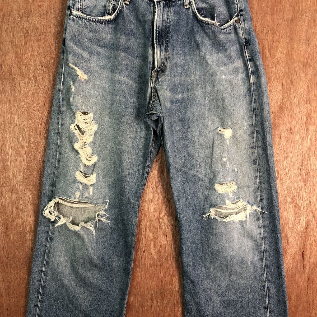 Edwin DLL Edwin japan Vintage Distressed Blue Denim Pants #C250 Size US 34 / EU 50 - 4 Thumbnail
