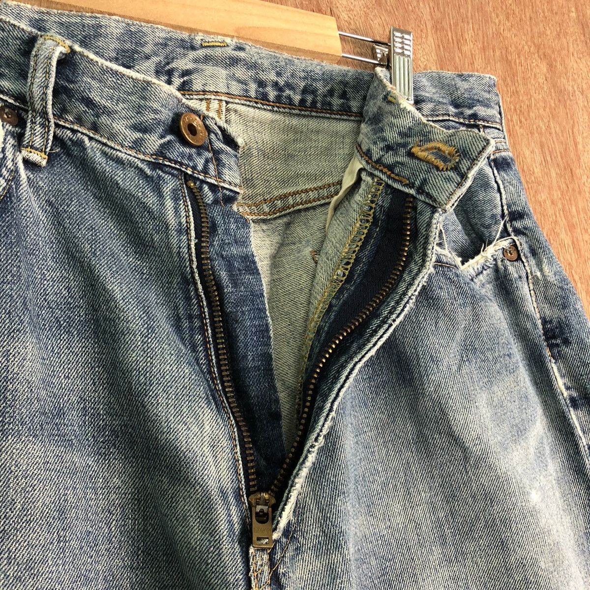 Edwin DLL Edwin japan Vintage Distressed Blue Denim Pants #C250 Size US 34 / EU 50 - 8 Thumbnail