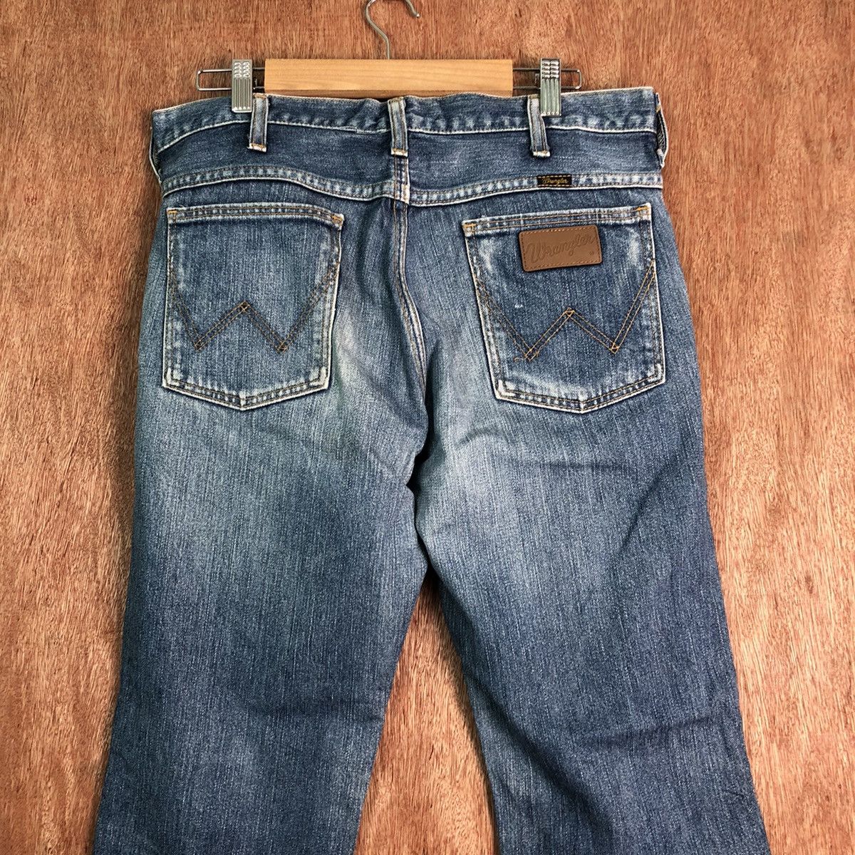 Vintage DLL Wrangler Vintage Blue distressed Denim Pants #c201 Size US 31 - 6 Thumbnail