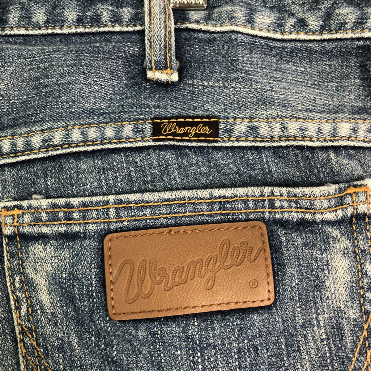 Vintage DLL Wrangler Vintage Blue distressed Denim Pants #c201 Size US 31 - 8 Thumbnail