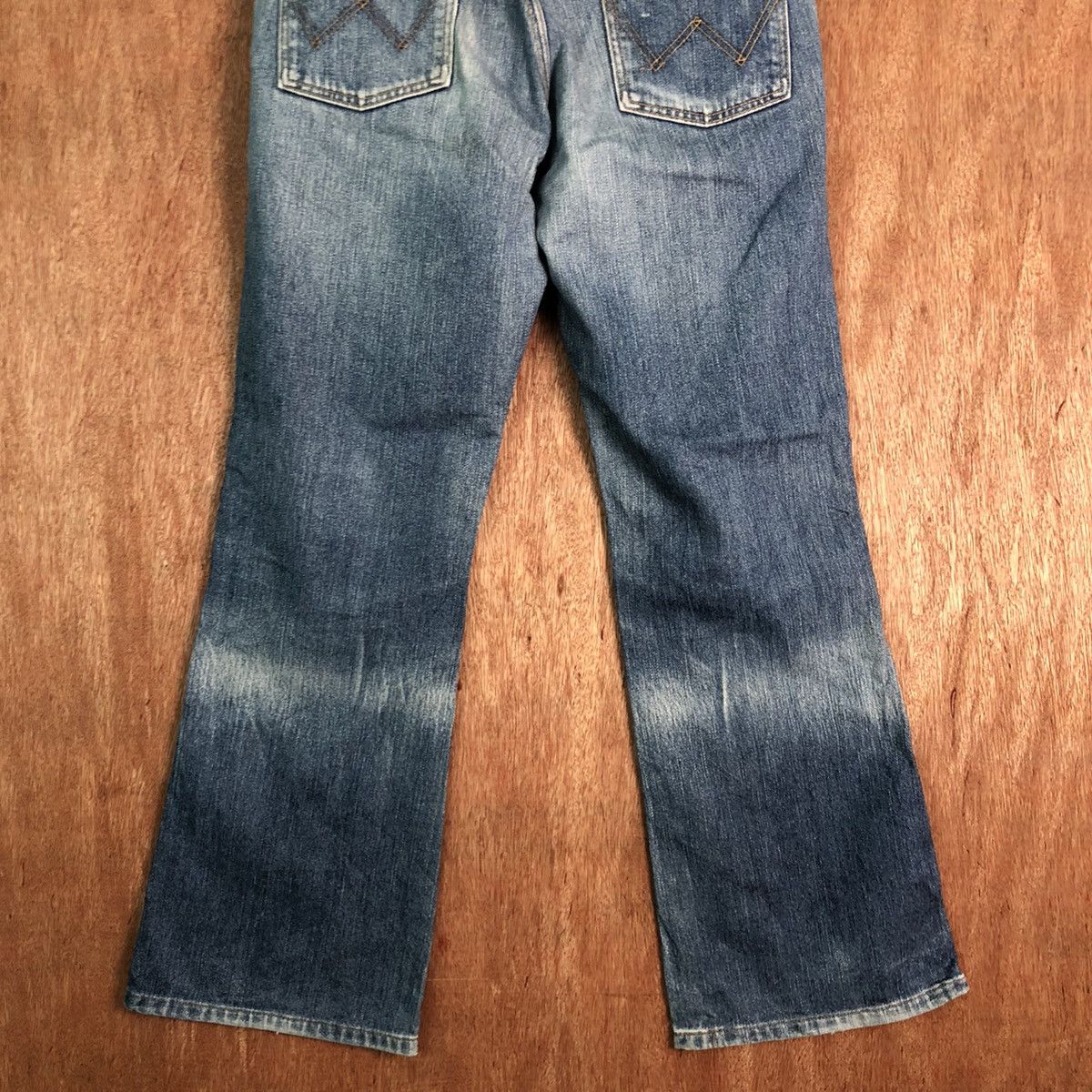 Vintage DLL Wrangler Vintage Blue distressed Denim Pants #c201 Size US 31 - 7 Thumbnail