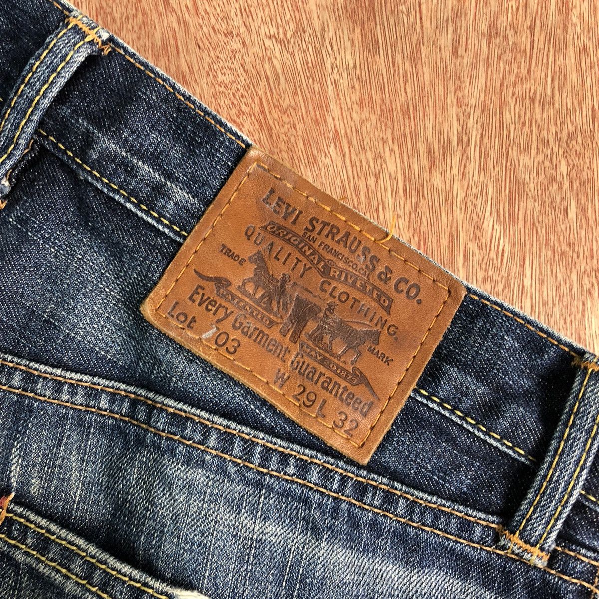 Levi's Levi's Strauss Blue distressed Denim Jeans Pants #c129 Size US 29 - 10 Thumbnail