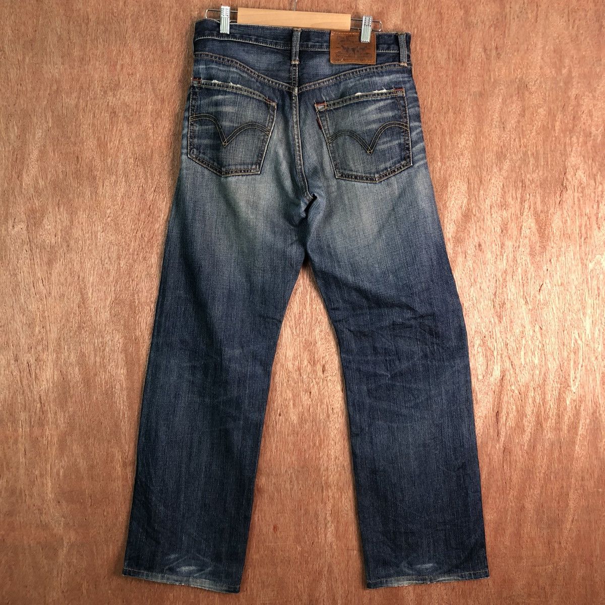 Levi's Levi's Strauss Blue distressed Denim Jeans Pants #c129 Size US 29 - 6 Thumbnail