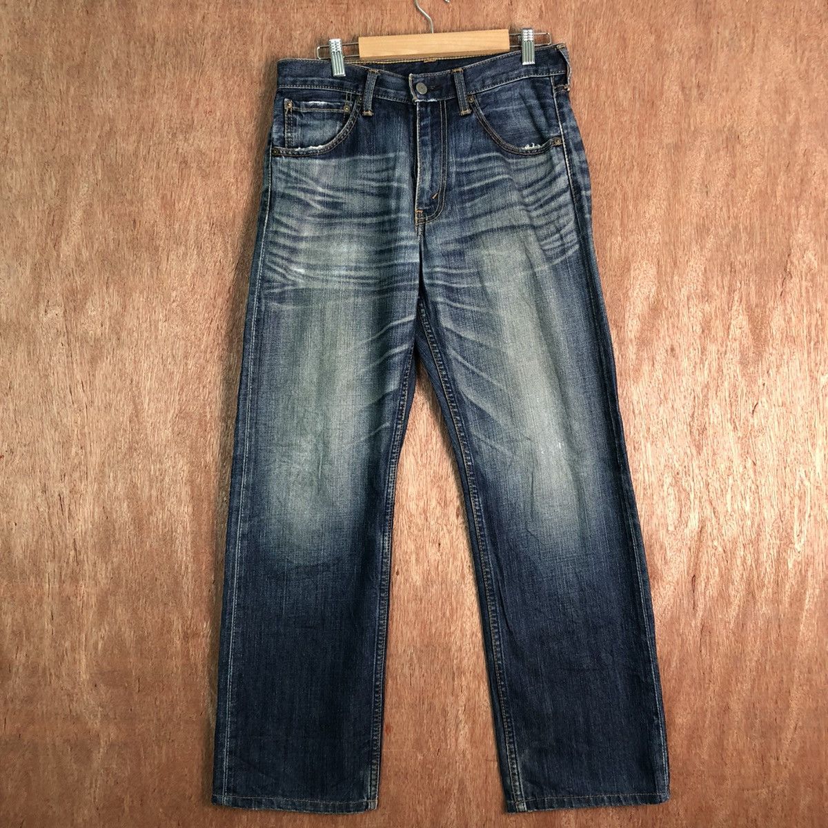 Levi's Levi's Strauss Blue distressed Denim Jeans Pants #c129 Size US 29 - 1 Thumbnail