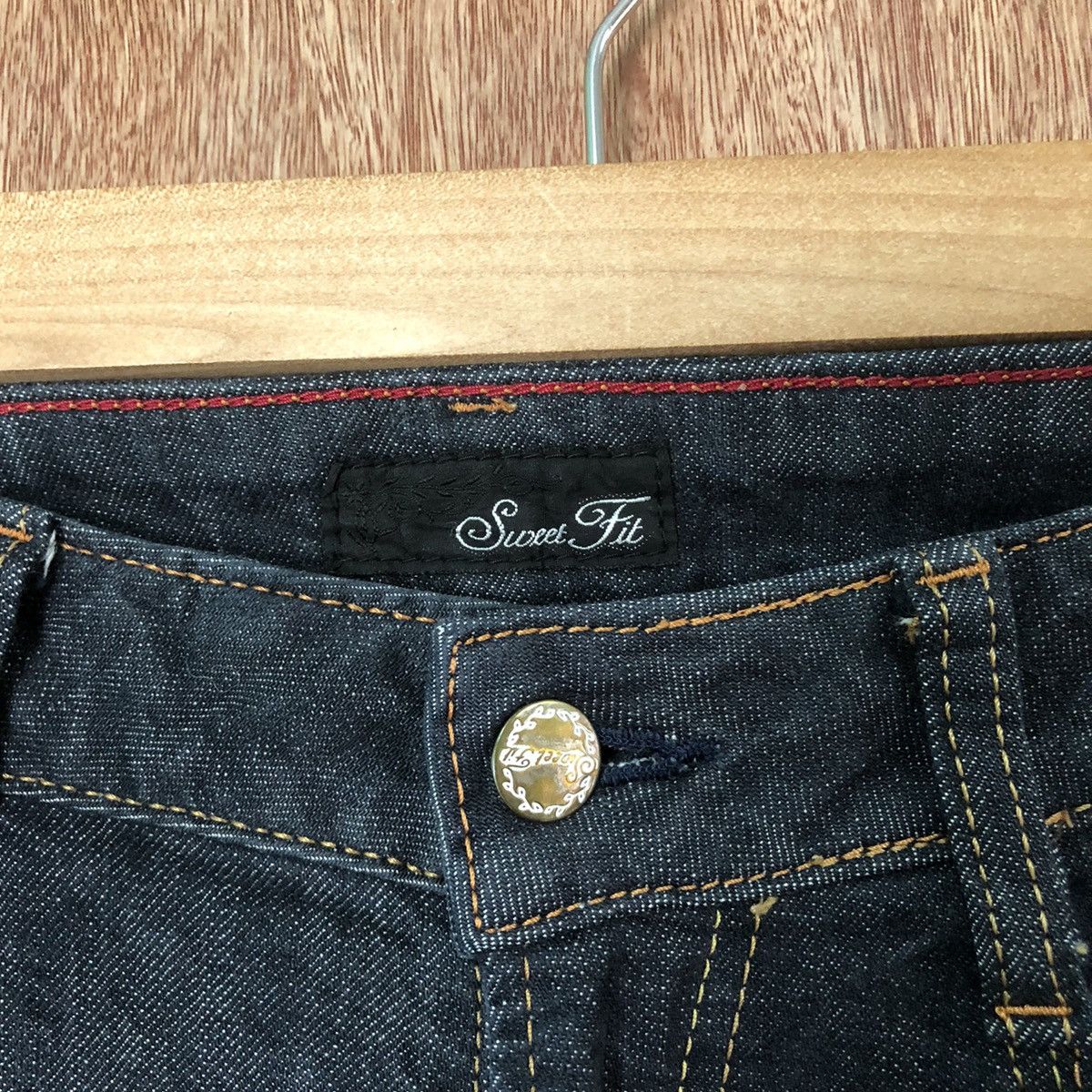 Japanese Brand japan Sweet Fit Blue Denim pants jeans #6387 Size 29" - 6 Thumbnail