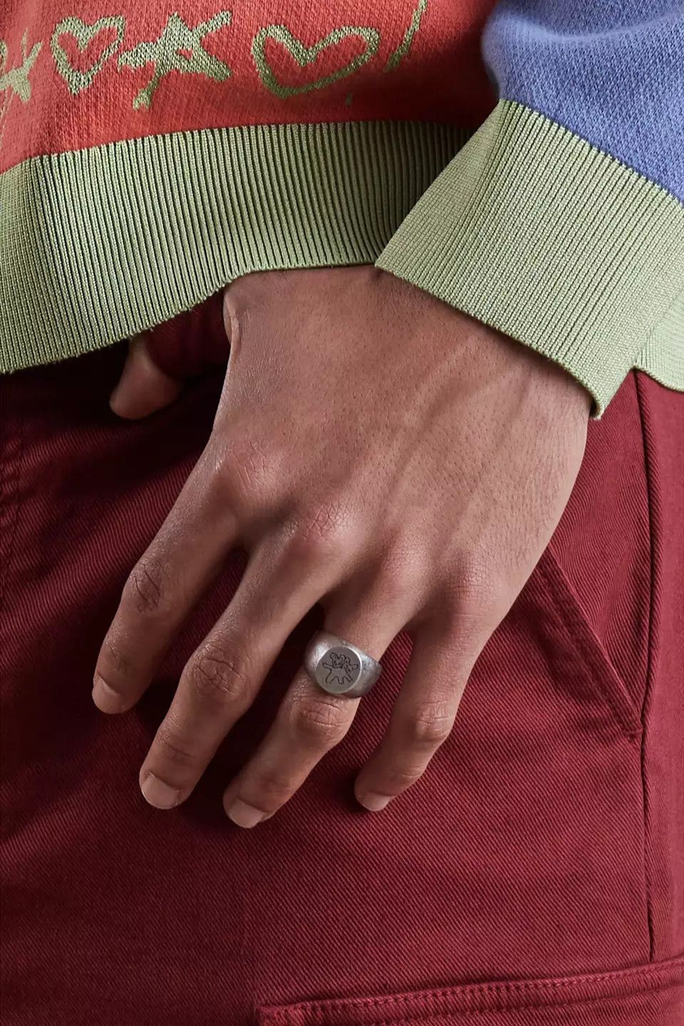 Heaven by Marc Jacobs × Marc Jacobs × Stray Rats Heaven Stray Rats Signet Logo Ring Sz 7 Marc Jacobs RatGirl Size ONE SIZE - 3 Thumbnail