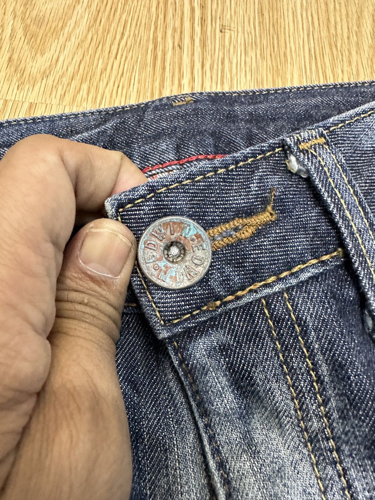 If Six Was Nine Vintage Edwin Tokyo Slim Selvedge By Kaihara Denim J658 Size US 28 / EU 44 - 7 Thumbnail