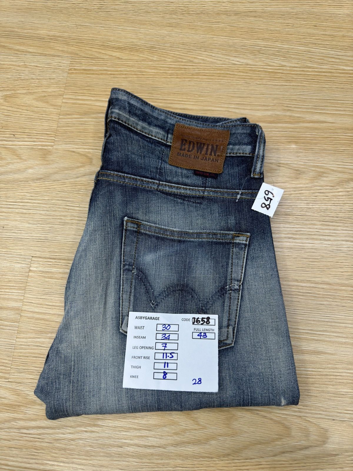 If Six Was Nine Vintage Edwin Tokyo Slim Selvedge By Kaihara Denim J658 Size US 28 / EU 44 - 14 Thumbnail