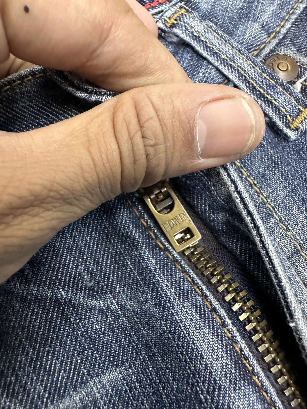 Edwin × Hysteric Glamour × Kaihara Denim RARE EDWIN TOKYO SLIM by KAIHARA Denim Size 28-30 J659 Size US 28 / EU 44 - 6 Thumbnail