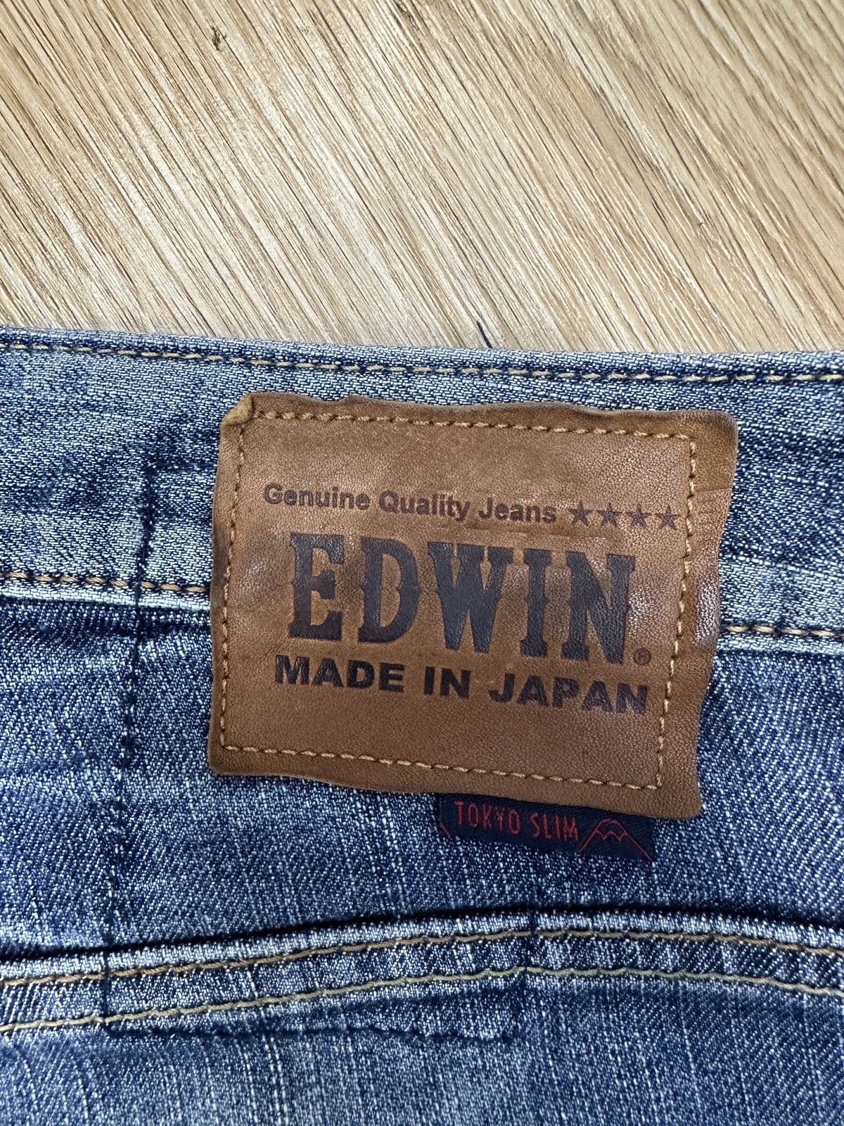 Edwin × Hysteric Glamour × Kaihara Denim RARE EDWIN TOKYO SLIM by KAIHARA Denim Size 28-30 J659 Size US 28 / EU 44 - 10 Thumbnail