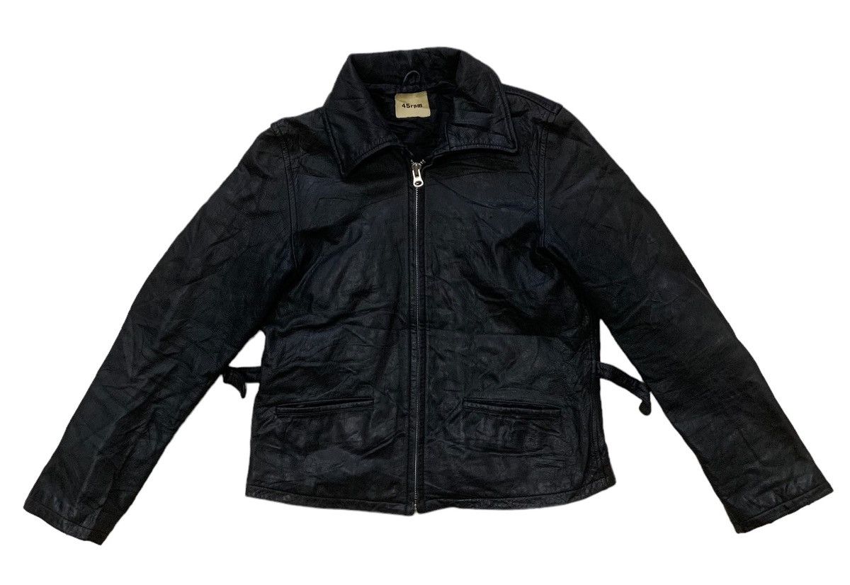 45rpm × Japanese Brand 🇯🇵 45rpm Leather Rider Jacket ‼️RARE‼️ Size US S / EU 44-46 / 1 - 2 Thumbnail