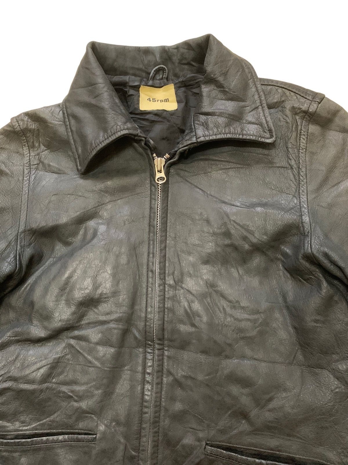 45rpm × Japanese Brand 🇯🇵 45rpm Leather Rider Jacket ‼️RARE‼️ Size US S / EU 44-46 / 1 - 7 Thumbnail