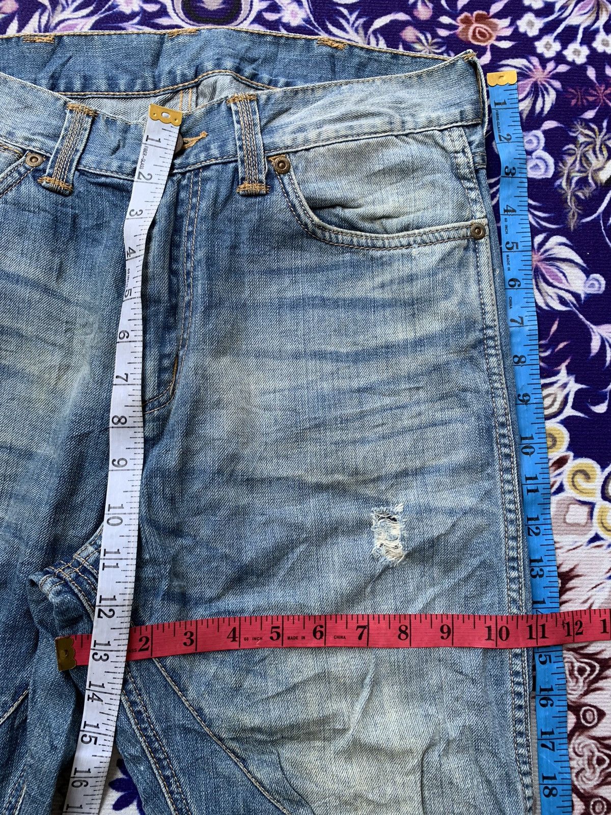Wrangler Rare Vintage Wrangler Faded Wash Denim Size US 33 - 10 Thumbnail