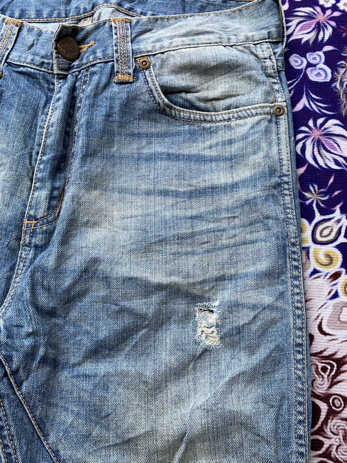 Wrangler Rare Vintage Wrangler Faded Wash Denim Size US 33 - 4 Thumbnail