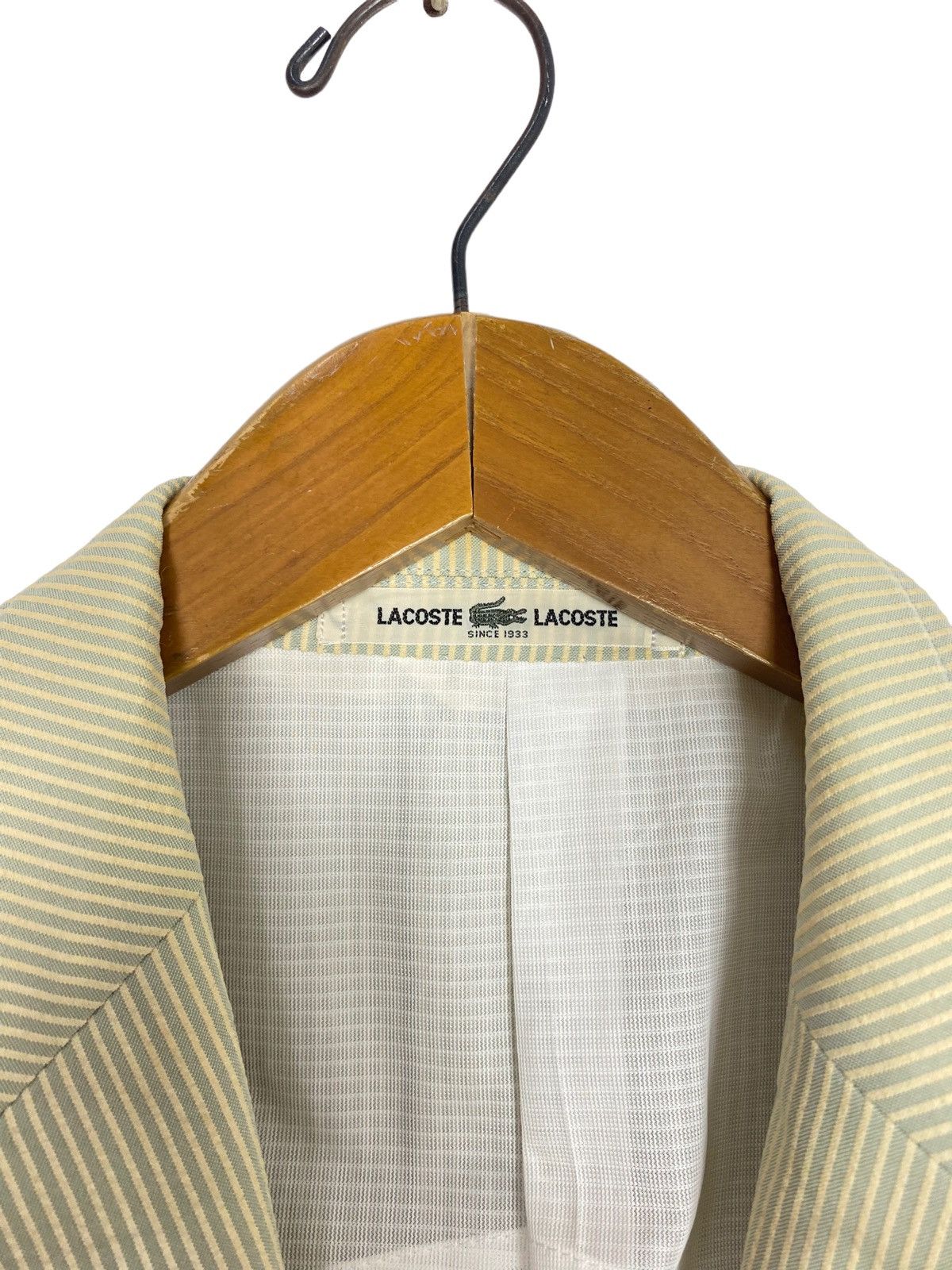Lacoste Rare‼️ Vintage Lacoste Stripe Single Breasted Sport Blazer Size 42S - 6 Thumbnail