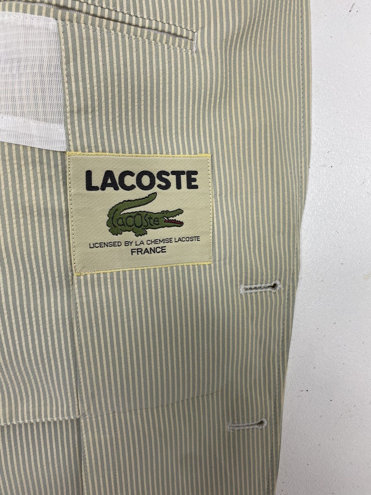 Lacoste Rare‼️ Vintage Lacoste Stripe Single Breasted Sport Blazer Size 42S - 8 Thumbnail